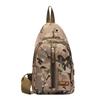Tactical breast bag, outdoor camouflage chest bag, men's shoulder messenger bag, sports cycling chest bag, multi-functional small bag.