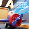 Children's Toy: Press-to-fly Cartoon Airplane Model, Inertial Toy Car