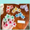 Chic Stylish 11cm Jelly Color Flower Hair Claw Clip For Women In Vibrant Shades