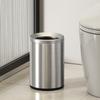 Stainless Steel Trash Can Large Capacity Household Trash Bin Modern Minimalist Toilet Garbage Bins Kitchen Clean Accessories