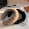 Korean Fluffy Wide Brim Hairband: Mink Fur Winter Headwear for Versatile Use in Hair Care and Styling