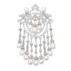 Elegance Pearl & Zircon Tassel Brooch - Luxury Fashion Pin for Suit Jackets