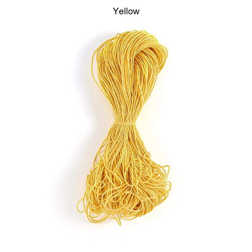 65m/Lot Waxed Cotton String Beading Cord Rope 1mm For Bracelet And Necklace Jewelry Making Weaving Supplies Accessories
