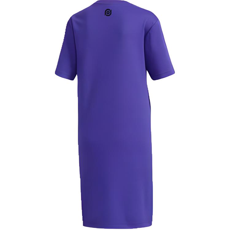 adidas Neo X Honor Of Kings Kollaboration Gongsun Li Lässiges Sportliches Rundhals Gerades Midi-Kleid Atmungsaktives Kurzarmkleid Damenkleider FS6132