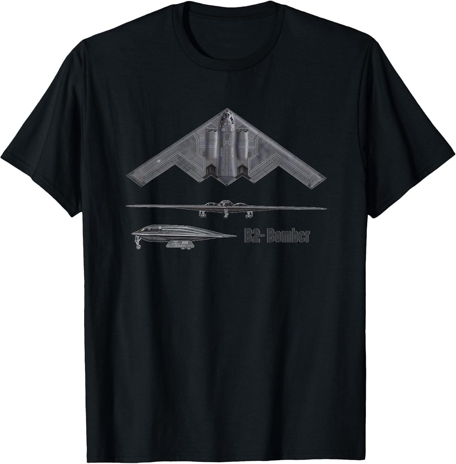 NEW LIMITED! B-2 Stealth Spirit Bomber Aircraft Strategic Tee - MADE IN USA XL