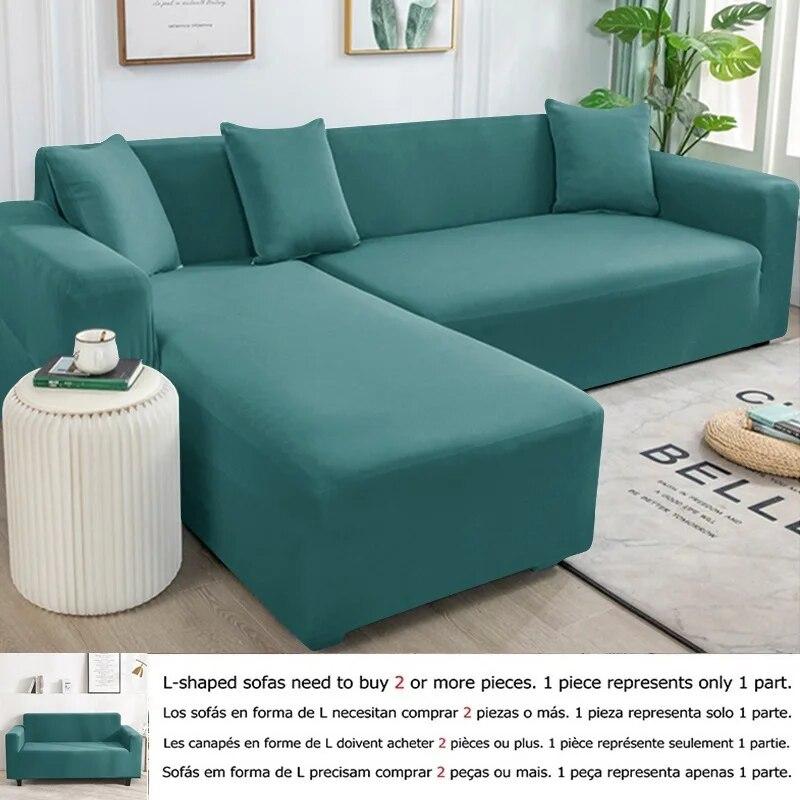 1/2/3/4 Seater Stretch Spandex Sofa Cover All Inclusive Couch Slipcovers Living Room Furniture Protector