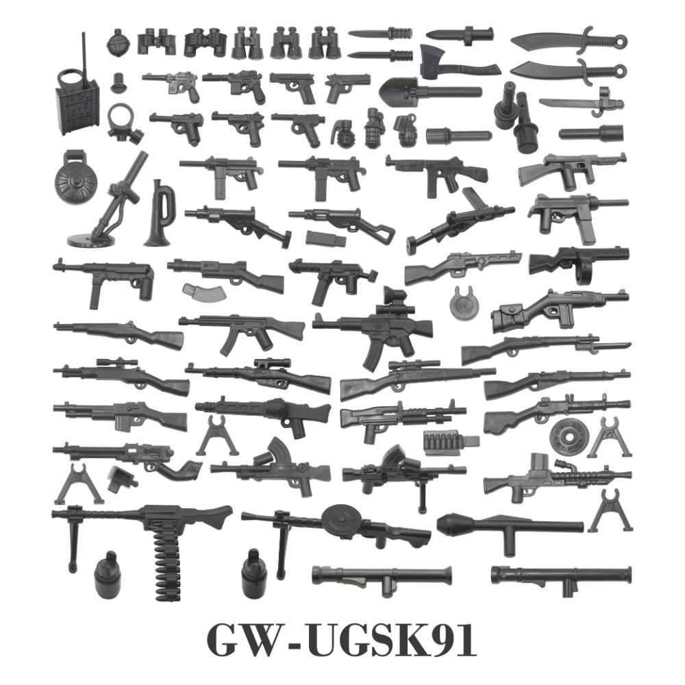 WW2 88mm Flak Gun Cannon Rocket Artillery Military Army War Weapons Soldier MOC Playmobil Model Building Block Children Kid Toy