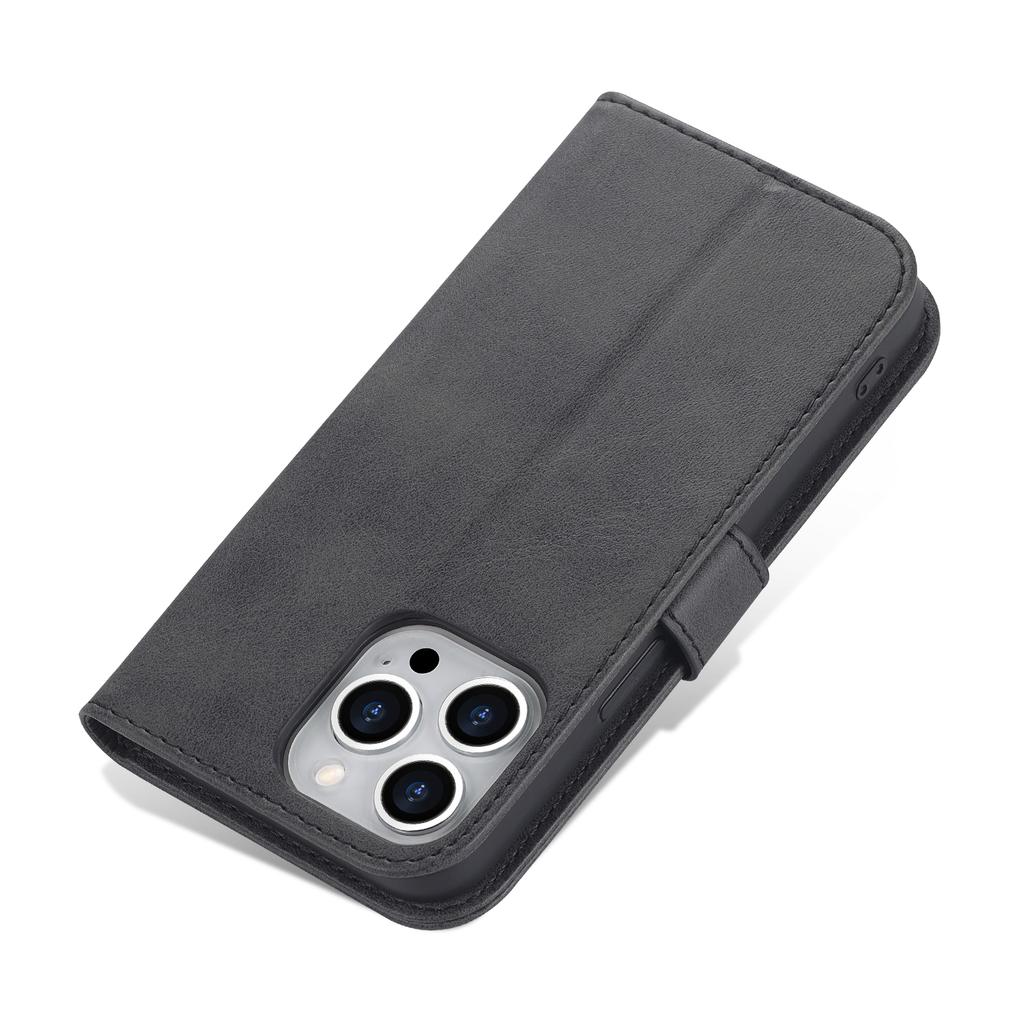AZNS For iPhone 16 Pro Max Case PU Leather Wallet Phone Cover