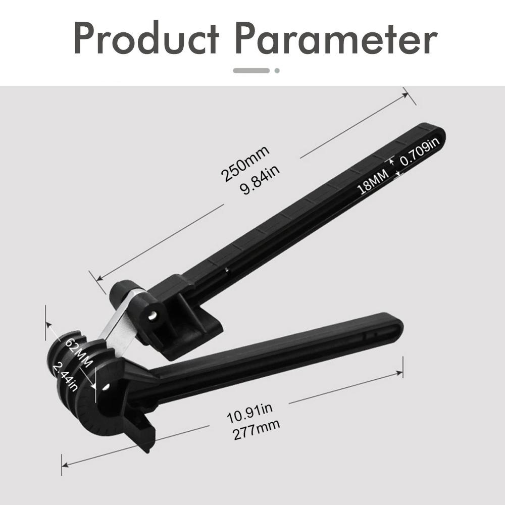 180 Degree 4-In-1 5/6/8/10mm Combination Tube Bender for Copper Tube/Aluminum Tube/Thin Iron Tube/ Thin Stainless Steel Tube