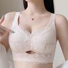 Lace Bra Women's Beautiful Back Fixed Cup Gathering Bra Anti Sagging Bra Anti Glare Bra Sexy Seamless Bra