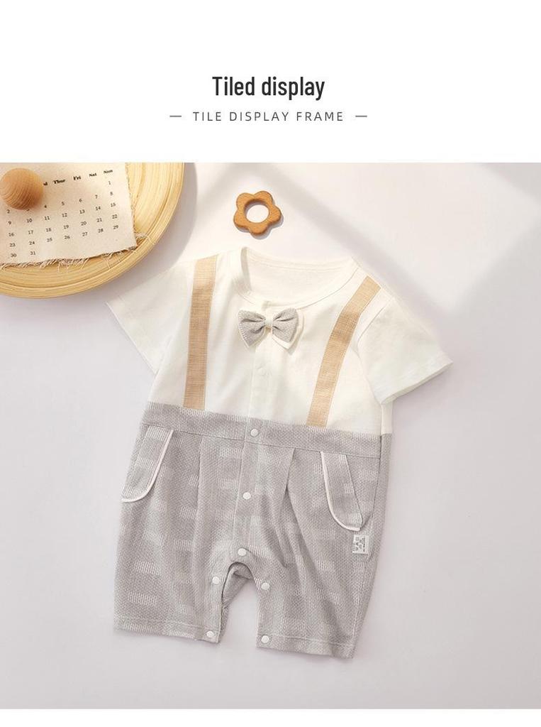 Newborn Summer Short Sleeve Romper Jumpsuit - Thin Style Baby Clothing