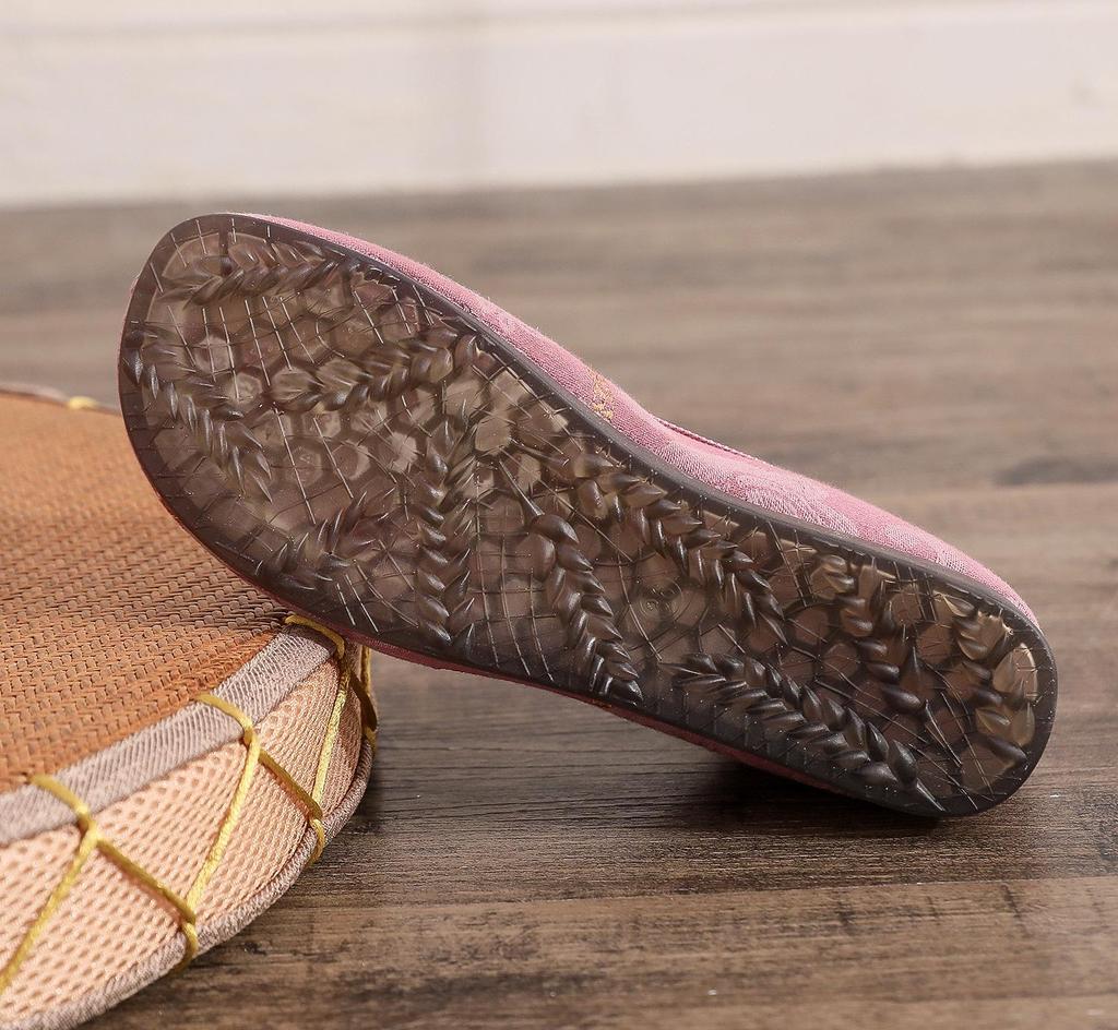 Damen Ethno-Stil Bestickte Flache Schuhe im Alten Peking - Retro Hanfu Weiche Sohle, Atmungsaktiv.