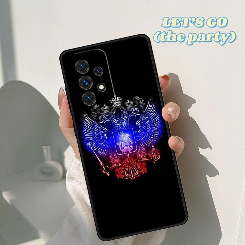 Russia Flag Coat Of Arms phone case For Samsung Galaxy A42 A31 A40 A51 A71 A32 A80 A91 A52 A72 A20e A21S A50 A70 A11 A12 Cover