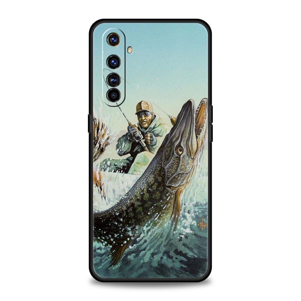 Hunting Fishing Man Soft TPU For Realme 13 12 11 10 9 Pro Plus GT3 GT2 C21 C25 C35 C53 C55 C67 Pro 5G Phone Case Cover Funda Bag