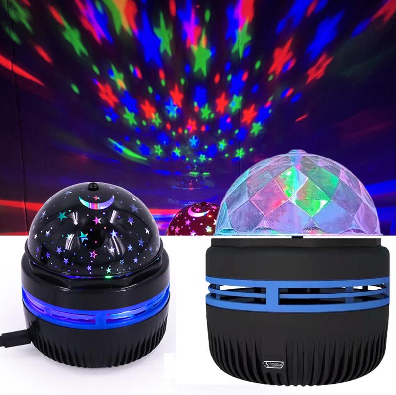 Aurora Starry Sky Night Light - Rotating Projector Lamp for Romantic Bedroom Atmosphere