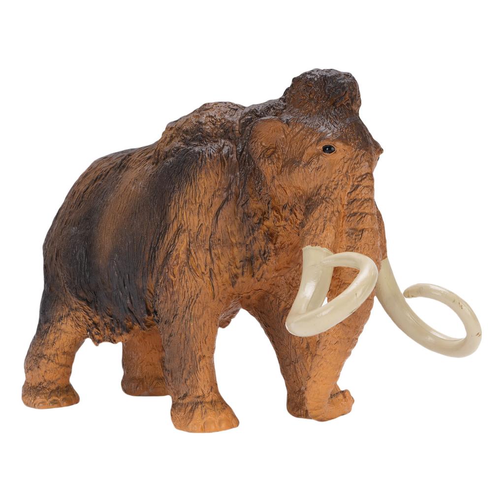 Mammoth Figurine Simulation Solid Plastic Elephant Animal Figure Model for Home and Office