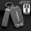 Zinc Alloy Leather Car Remote Key Case Cover Shell Holder Full Protection Auto Accessories Keychain For Toyota Avensis T25 T27