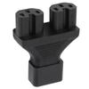 IEC320 C14 to C15 Power Adapter Professional Male To Female C14 to C15 Power Plug Adapter for Laptop Speaker Printer