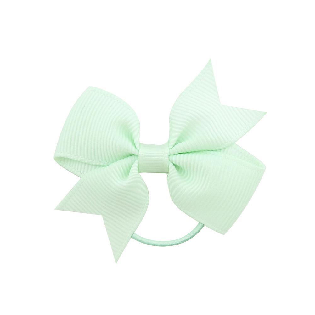Children'S Versatile Xiaoqi Small Bow Solid Color Rubber Band Hair Band Baby Headgear Girls Hair Accessories 028
