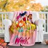 1pc W-Winx Club Theme Blanket - Digital Print, Polyester, Cozy for All Seasons, Perfect for Outdoor, and Travel