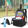 DSLEAF Tennis Backpack with Shoe Large Capacity Bag, 2-Racquet Compartment, (Black)