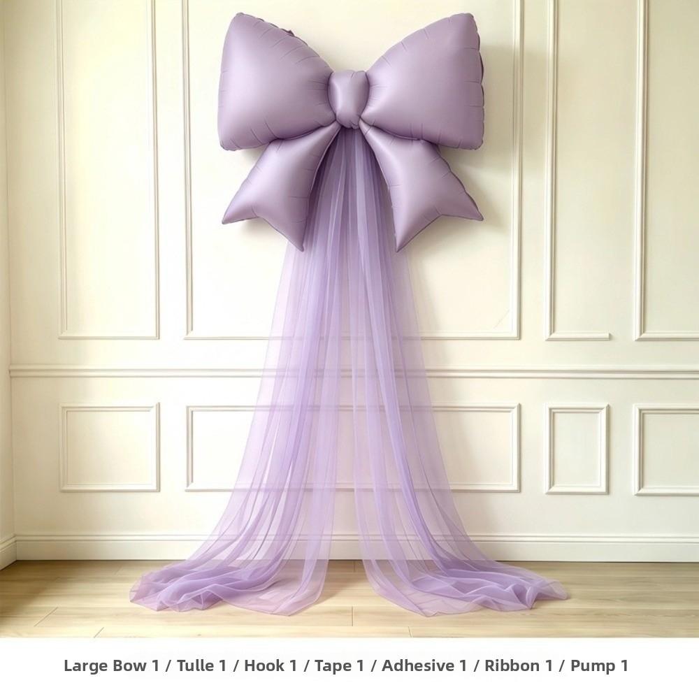 DIY Bowknot Design Number Balloon Set Birthday Balloon Decoration  Background Decoration