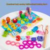 Wooden Number and Shape Matching 3D Puzzle Board - Educational Toy for Early Learning