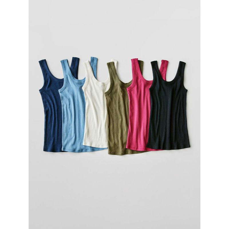 Meigui Brand Carve Designs Organic Modal Cotton Knitted Hollow Jacquard Vest Top USD 34