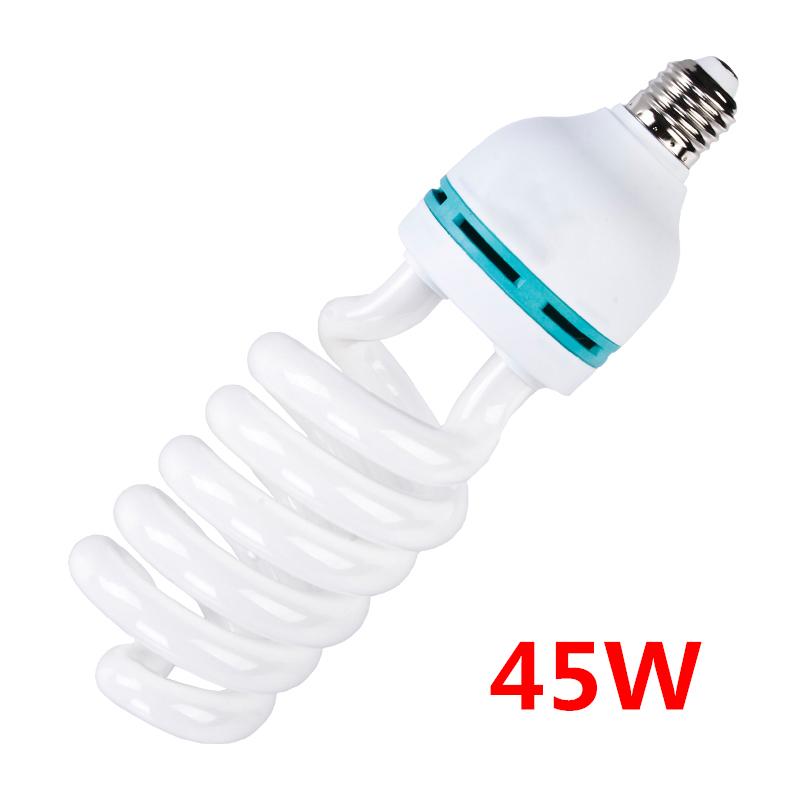 150W E27 Base Bright Photography Daylight Bulb Fluorescent Continuous Lighting Lamp For Softbox Photography Photo Shoot 135W 45W