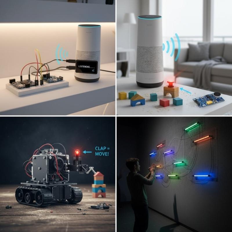 LM386 Sound Detection Module 200X Amplification For Environmental Monitoring And Intelligent Home Automation Systems