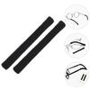 2 Pcs Eye Glasses Eyeglass Temple Tip Sleeve Anti-slip Retainer Ear Pads Shoes Black Tips