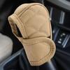 Car Shift Knob Cover Anti Slip PU Leather Dustproof Cover For Shifter Knob Decorative Car Interior Accessories Multifunctional
