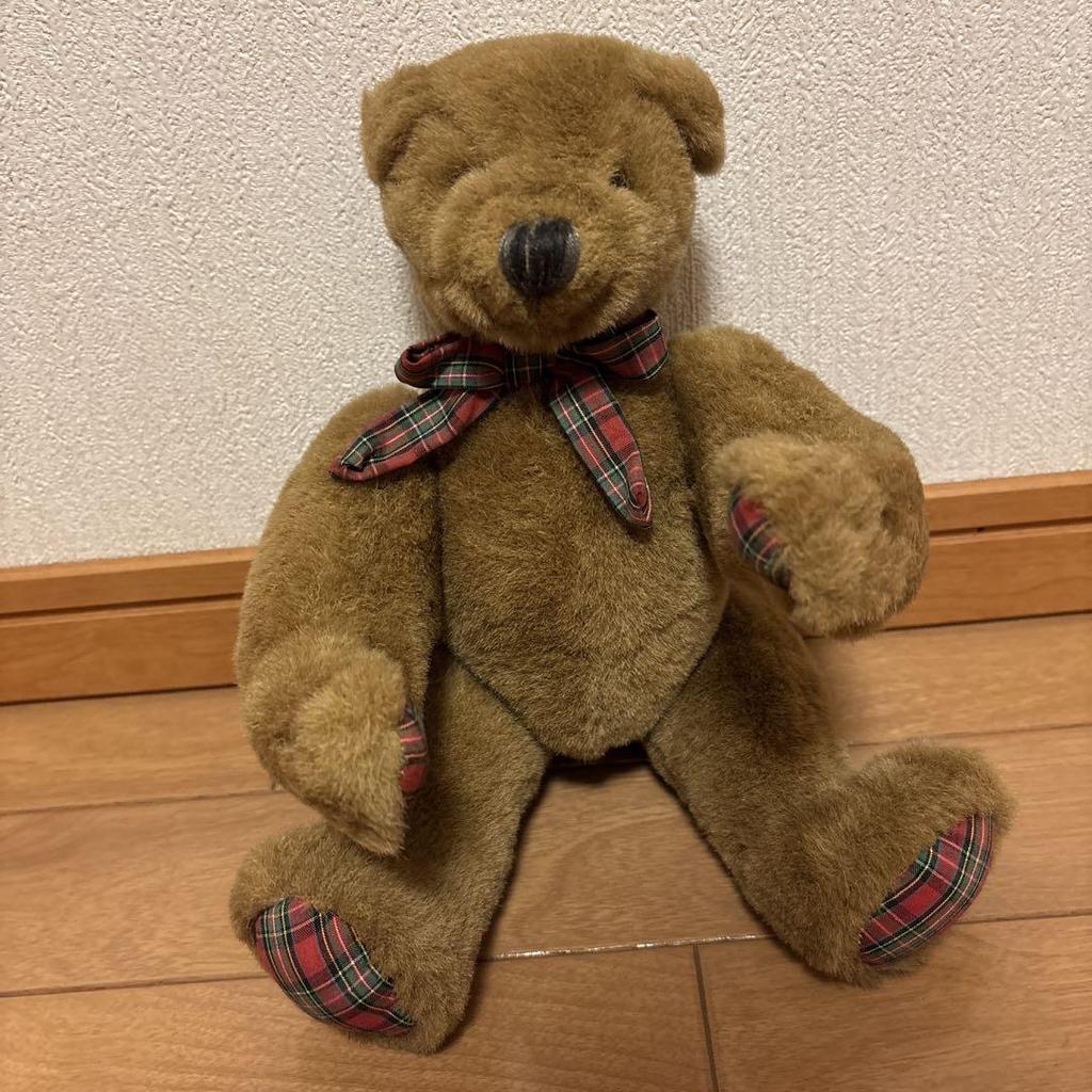 [USED] Checkered Teddy Bear In a Special Box
