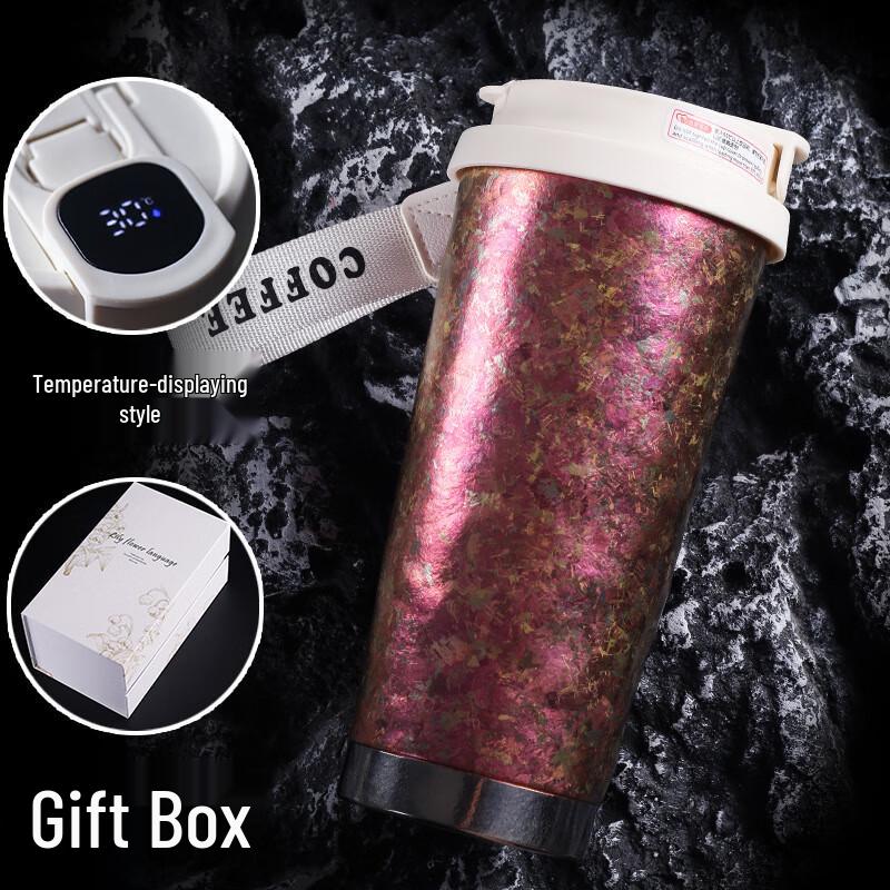 Waterxi Double-Layer Pure Titanium Temperature Display Cup