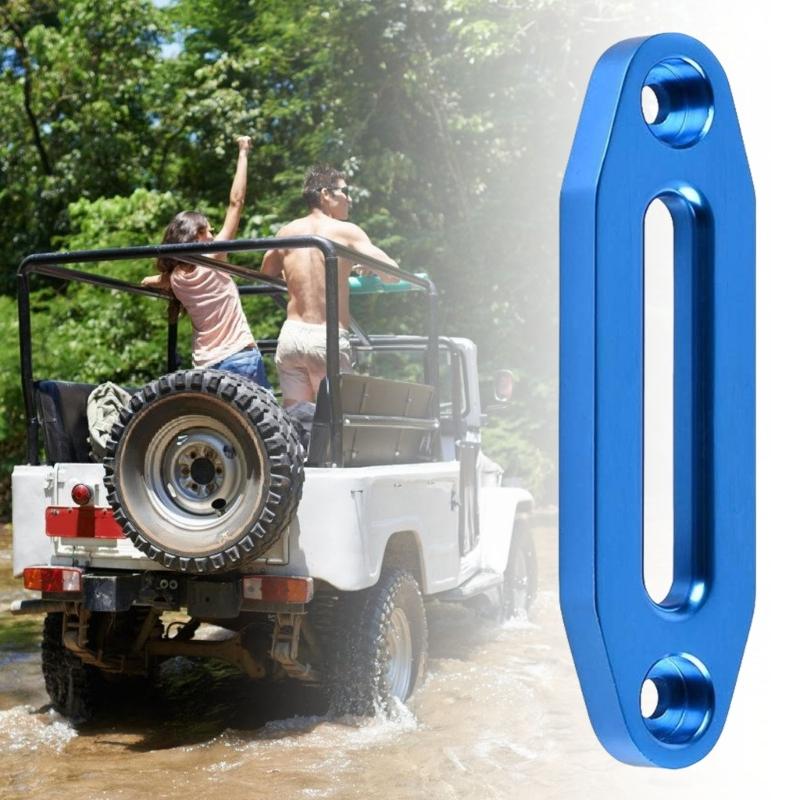 6 Inch Aluminum Hawse Fairlead with Mounting Hardware High Strength Hawse Fairlead Upgrades for Synthetic Winch Rope