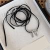 Unique Bowknot Necklace Adjustable Statement Necklace Pendant Necklace Alloy Material Suitable for Special Occasions