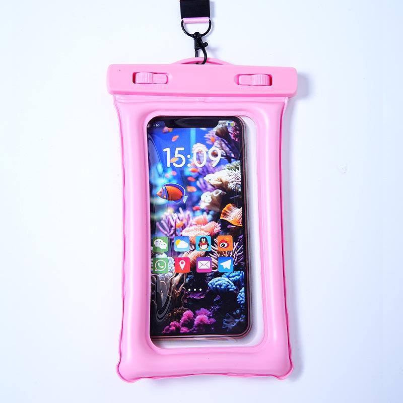 Große wasserdichte Handyhülle mit Airbag und hochtransparenter Touchscreen-Folie - Perfekt für Tauchen, Schwimmen und Regenschutz