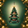Wild Bird Feeding Display with Christmas Character, Hanging Outdoor Food Station for Garden, Yard, and Porch Use