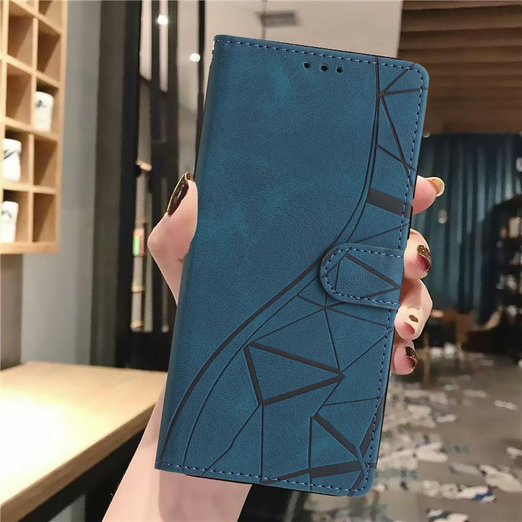 Etui Portfel z podstawką na Samsung Galaxy S26/S26 Pro Skórzane etui z klapką Wzór trójkątów