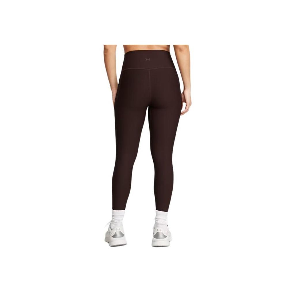 Under Armour Meridian Solid Color Fashion Comfortable Tight Nine-Point Sports Pants Women Pants Obsidian-Brown 1386467-227