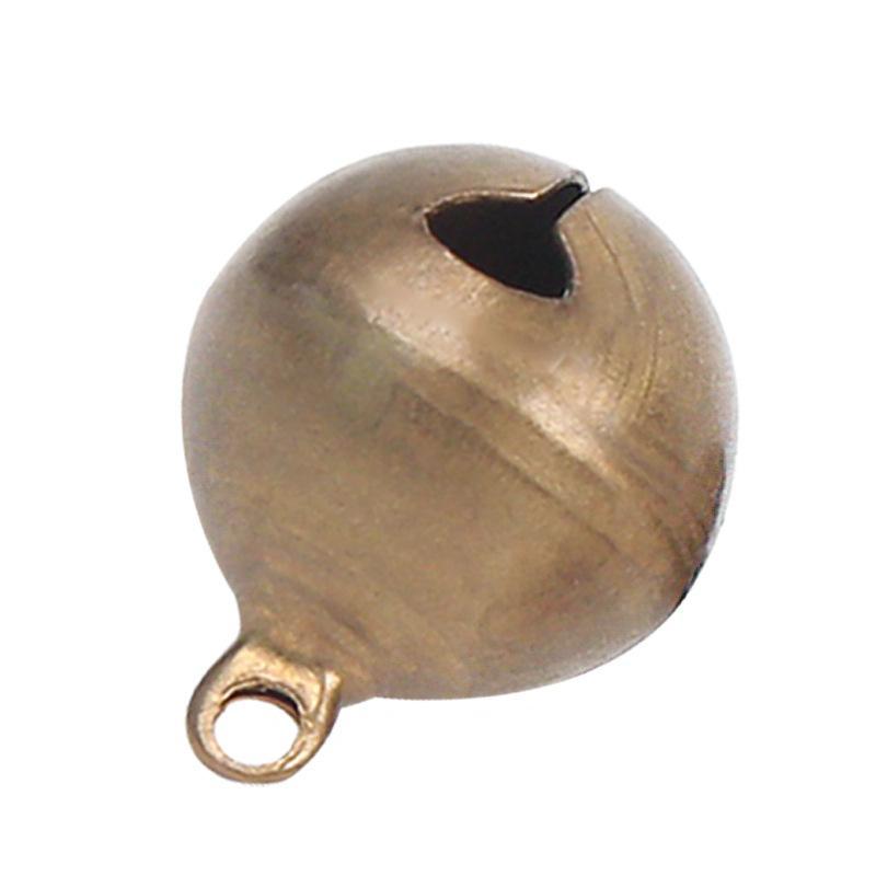 5/10/20/50 Stück 6/8/10/12/14/16/18/20/25 mm Kupfer Glöckchen Kleine Lose Perlen für Frohe Weihnachten Deko DIY Bastelzubehör