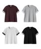 BRENSON Comfort Color Block Roll-Up Crop Short Sleeve Tee ( 4 Colors )