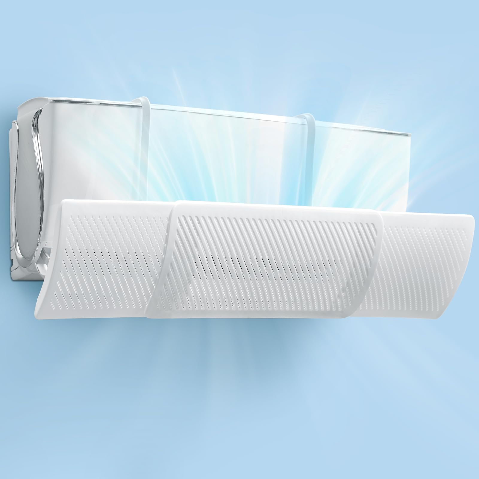 

прощай кондиционер на WalkerPlus Защитный экран для кондиционера TITIROBA предотвращает прямой регулирует направление ветра вверх и вниз кондиционер белый