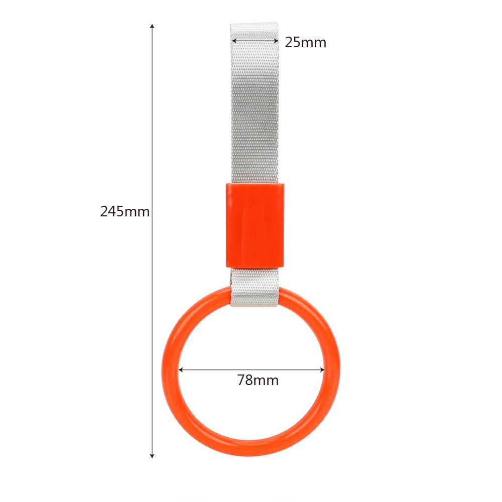 Car Styling Car Interior Pull Ring Round Car Accessories JDM TSURIKAWA RING Car Rear Bumper Warning Loop Subway Train Bus Handle Strap Charm Drift