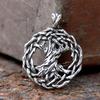 2024 New Vintage Stainless Steel Tree Of Life Pendant Necklace For Girl Boy Trendy Viking Jewelry  Couple Gift