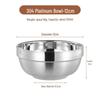 Muke 13cm Double-Layer Stainless Steel Bowl