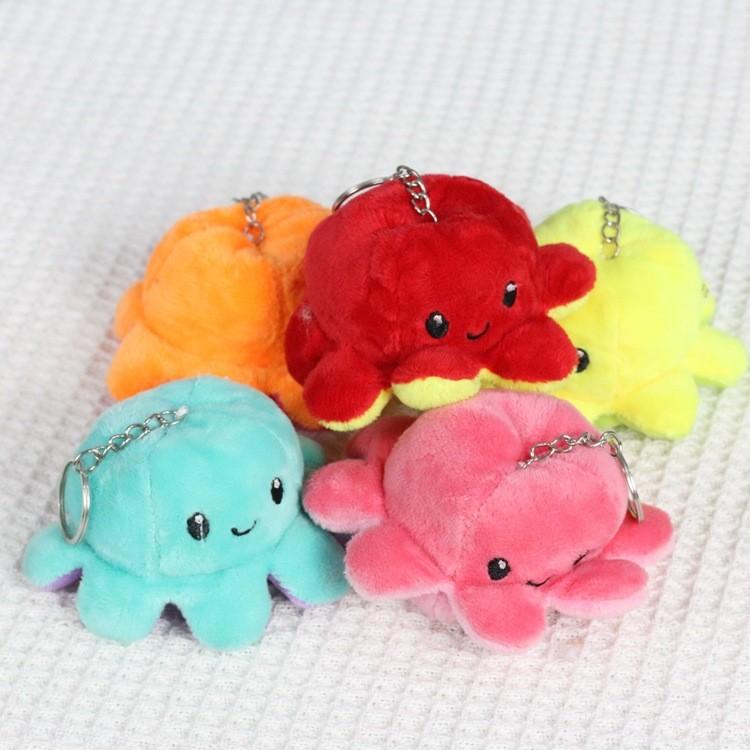Adorable Plush Octopus Keychain Soft Toy Cute Animal Doll Bag Charm For Kids