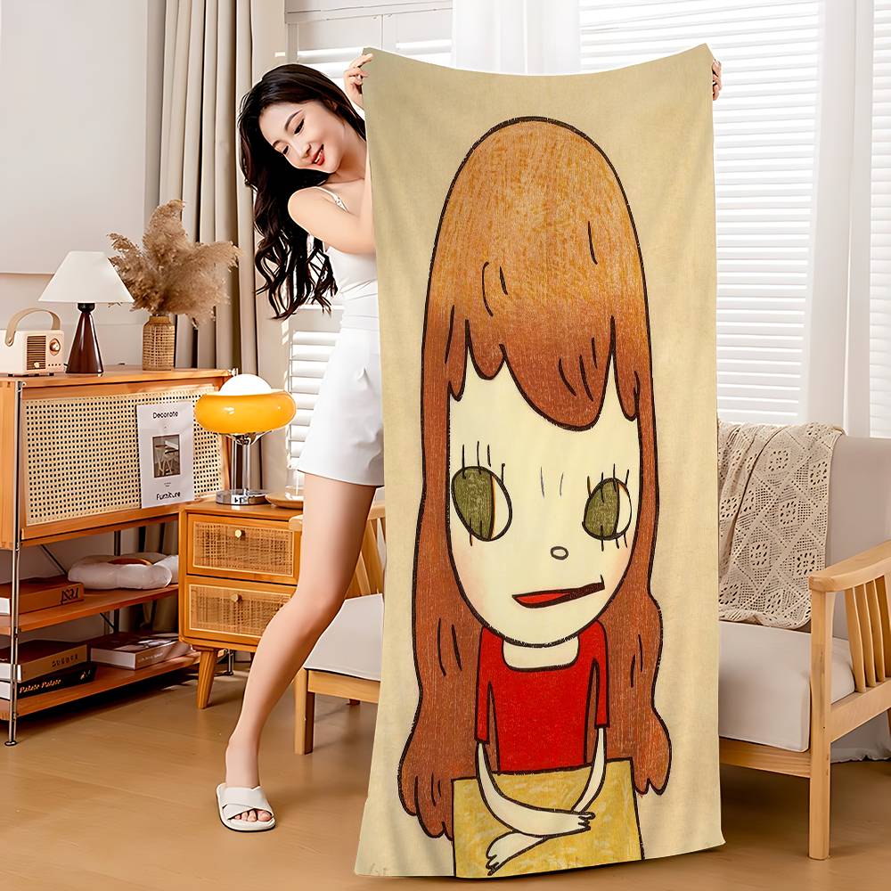 Y-Yoshitomo Nara Big Microfiber Beach Towels Quick Dry Towel Sand Beach Towels Pool Towel for Travel Swim Pool Yoga