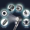 4-Mode Handheld Filter Shower Head Set - Adjustable Spray with Massage Brush, 1.5m Stainless Steel Hose, Adhesive Bracket