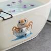 Schattige Dierlijke Toiletstickers Waterdicht Grappige Walvis/Schotse Hooglander/Krab Toiletdeksel Decals DIY Zelfklevende Badkamer Wandstickers